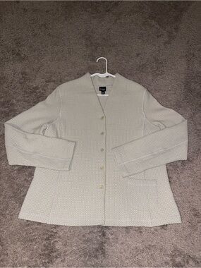 Eileen Fisher Waffle Weave Cardigan XL